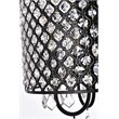 Living District Elise 4-Light Transitional Metal Flush Mount in Black Finish