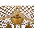 Living District Elise 4-Light Transitional Metal Pendant in Brass Finish