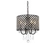 Living District Elise 4-Light Transitional Metal Pendant in Black Finish