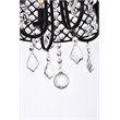 Living District Elise 4-Light Transitional Metal Pendant in Black Finish