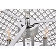 Living District Elise 4-Light Transitional Metal Pendant in Chrome Finish