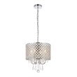 Living District Elise 4-Light Transitional Metal Pendant in Chrome Finish