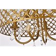 Living District Elise 4-Light Transitional Metal Pendant in Brass Finish