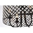 Living District Elise 4-Light Transitional Metal Pendant in Black Finish