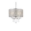 Living District Elise 4-Light Transitional Metal Pendant in Chrome Finish