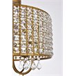 Living District Elise 4-Light Transitional Metal Flush Mount in Brass