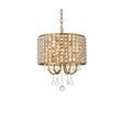 Living District Elise 4-Light Transitional Style Metal Pendant in Brass