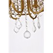 Living District Elise 4-Light Transitional Style Metal Pendant in Brass