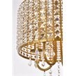 Living District Elise 4-Light Transitional Style Metal Pendant in Brass