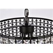 Living District Elise 4-Light Transitional Style Metal Pendant in Black
