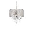 Living District Elise 4-Light Transitional Style Metal Pendant in Chrome