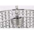 Living District Elise 4-Light Transitional Style Metal Pendant in Chrome