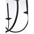 Living District Cohen 6-Light Mid-Century Metal Pendant in Black