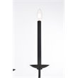 Living District Cohen 6-Light Mid-Century Metal Pendant in Black