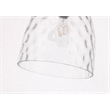 Living District Gibson 1-Light Metal & Glass Pendant in Black/Clear