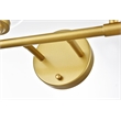 Living District Ingrid 4-Light Iron & Glass Bath Sconce in Brass and Clear