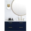 Living District Foster 1-Light Iron & Glass Bath Sconce in Chrome/Clear