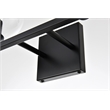 Living District Foster 2-Light Iron & Glass Bath Sconce in Black/Clear
