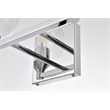 Living District Foster 2-Light Iron & Glass Bath Sconce in Chrome/Clear