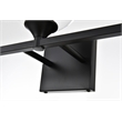 Living District Foster 3-Light Iron & Glass Bath Sconce in Black/Clear