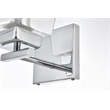 Living District Merrick 1-Light Iron & Glass Bath Sconce in Chrome/Clear