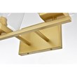 Living District Merrick 2-Light Iron & Glass Bath Sconce in Brass/Clear