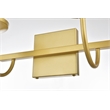 Living District Avani 4-Light Iron & Glass Bath Sconce in Brass and Clear