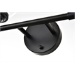 Living District Ingrid 4-Light Iron & Glass Bath Sconce in Black and Clear