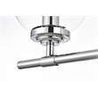 Living District Ingrid 4-Light Iron & Glass Bath Sconce in Chrome and Clear