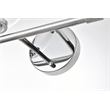 Living District Ingrid 4-Light Iron & Glass Bath Sconce in Chrome and Clear