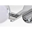 Living District Majesty 2-Light Metal Bath Sconce in Chrome/Frosted White
