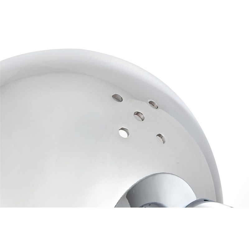 Living District Majesty 2-Light Metal Bath Sconce in Chrome/Frosted White
