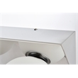 Living District Jillian 4-Light Iron & Glass Bath Sconce in Chrome/Frosted White
