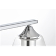Living District Harris 2-Light Iron & Glass Bath Sconce in Chrome/Clear