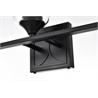 Living District Harris 3-Light Iron & Glass Bath Sconce in Black/Clear