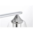 Living District Harris 3-Light Iron & Glass Bath Sconce in Chrome/Clear