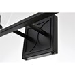 Living District Harris 4-Light Iron & Glass Bath Sconce in Black/Clear