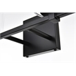 Living District Kacey 4-Light Iron & Glass Bath Sconce in Black/Clear
