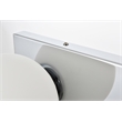 Living District Jaylin 3-Light Iron & Glass Bath Sconce in Chrome/Frosted White