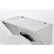 Living District Jillian 1-Light Iron & Glass Bath Sconce in Chrome/Frosted White