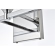 Living District Foster 3-Light Iron & Glass Bath Sconce in Chrome/Clear