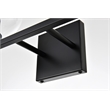 Living District Foster 4-Light Iron & Glass Bath Sconce in Black/Clear