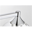 Living District Foster 4-Light Iron & Glass Bath Sconce in Chrome/Clear