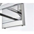 Living District Foster 4-Light Iron & Glass Bath Sconce in Chrome/Clear