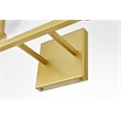 Living District Foster 4-Light Iron & Glass Bath Sconce in Brass/Clear