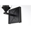 Living District Harris 1-Light Iron & Glass Bath Sconce in Black/Clear