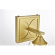 Living District Harris 1-Light Iron & Glass Bath Sconce in Brass/Clear
