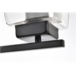 Living District Merrick 4-Light Iron & Glass Bath Sconce in Black/Clear