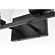 Living District Merrick 4-Light Iron & Glass Bath Sconce in Black/Clear