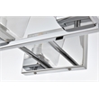 Living District Merrick 4-Light Iron & Glass Bath Sconce in Chrome/Clear
